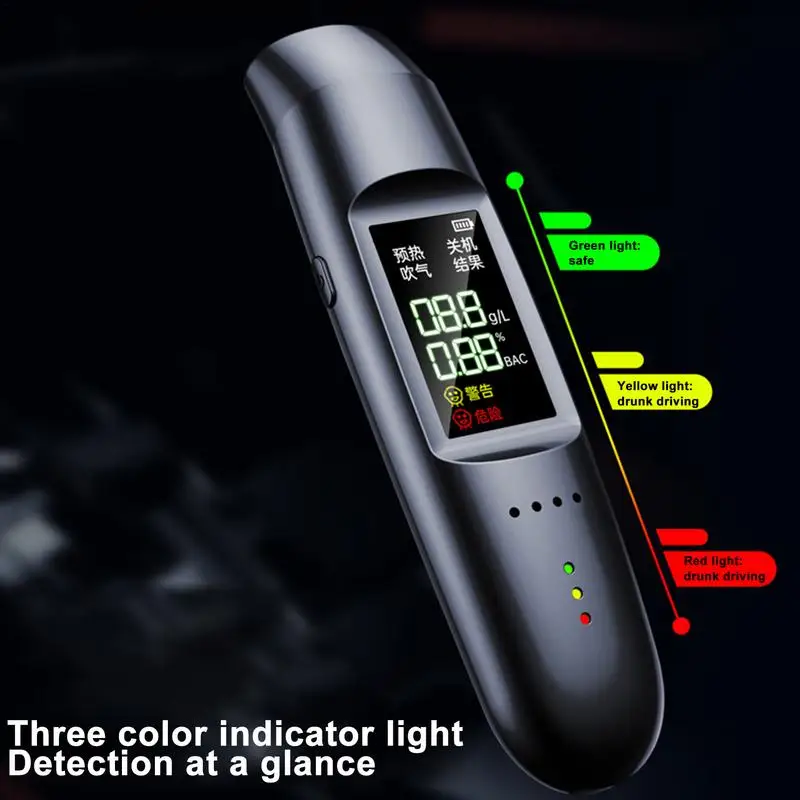 Alcohol Breathalyzer Tester Alcotest remind driver safety in roadway Digital high accuracy mini Alcohol Tester diagnostic tool