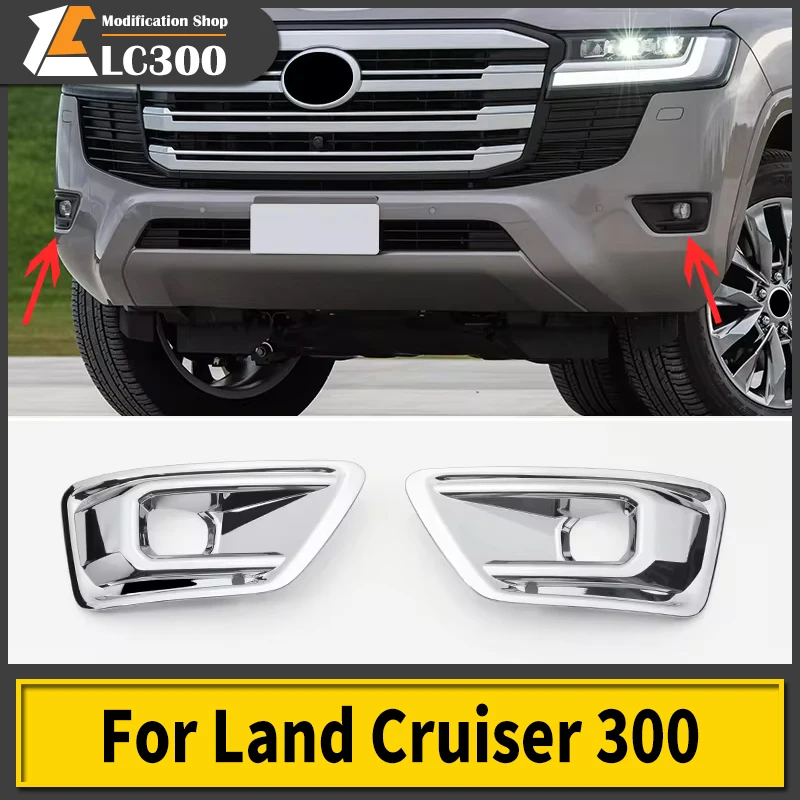 

2022 For Toyota Land Cruiser 300 LC300 FJ300 Front Fog Lamp Trim Strip FJ300 bumper Exterior Decoration Modification Accessories