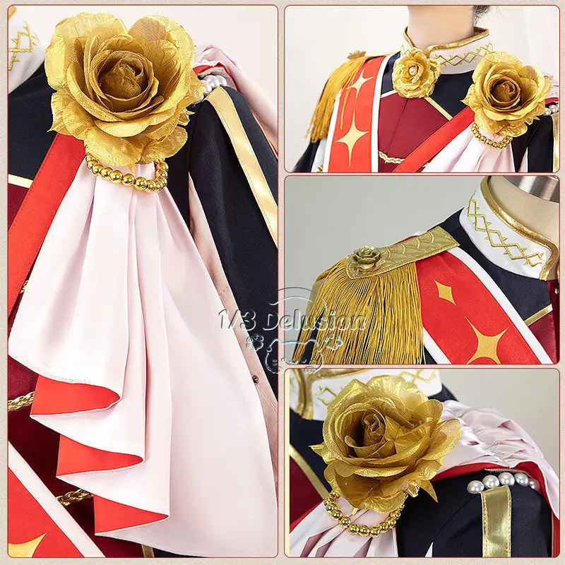 

Pretty Derby Rose Empire Cosplay Costume Racing Suit Anime Character Halloween Carnival Party full set 1/3 Delusion