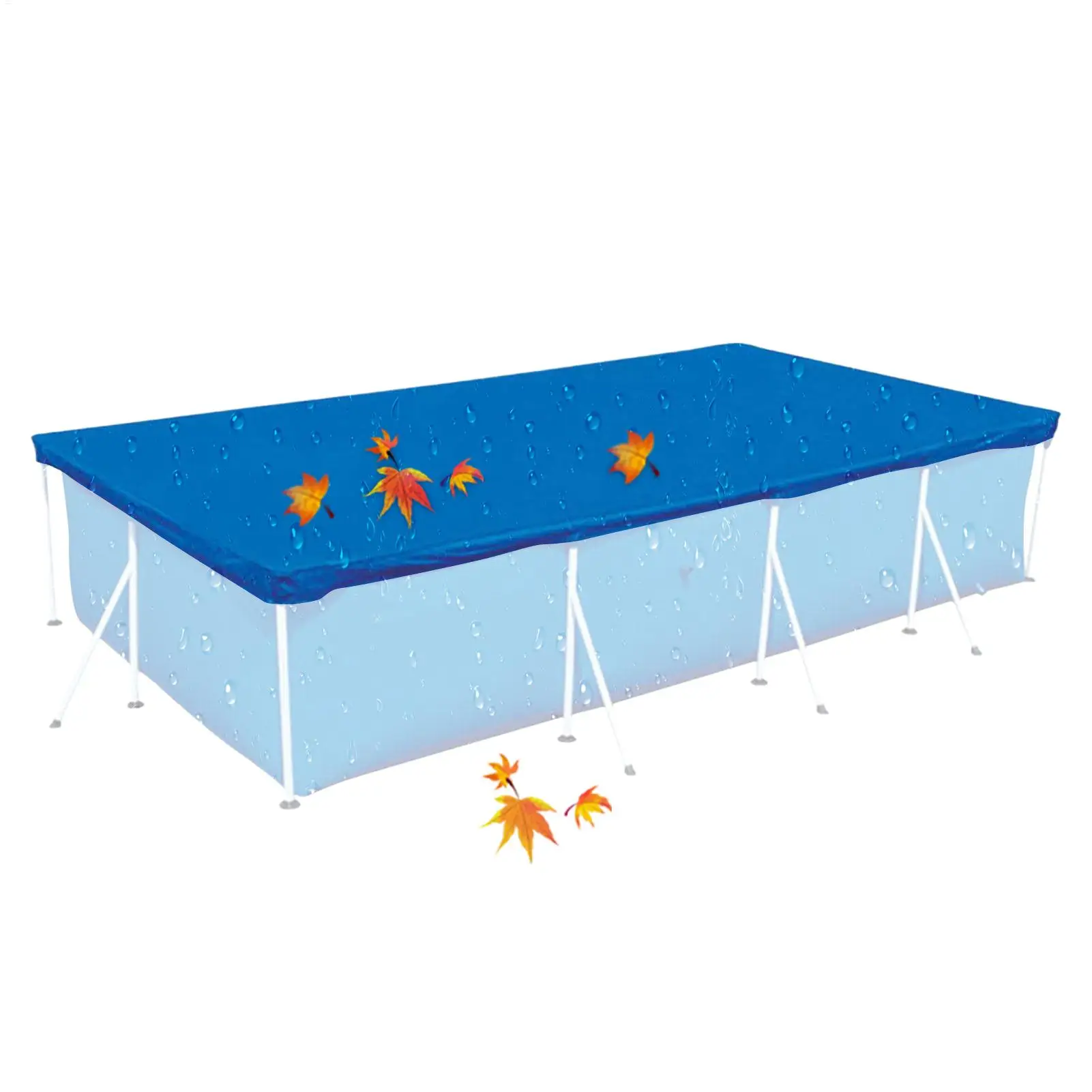 

Swimming Pool Cover Heavy-Duty Thermal Pool Blanket Protector Reinforced Weatherproof Hot Tub Blanket for Outdoor Backyard