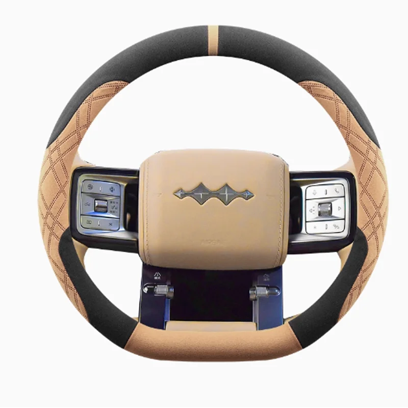 

Для BYD Equation Leopard 5 Leopard 8 2024 2025 автомобильный чехол на руль оплетка на защиту рулевого колеса автомобильные аксессуары