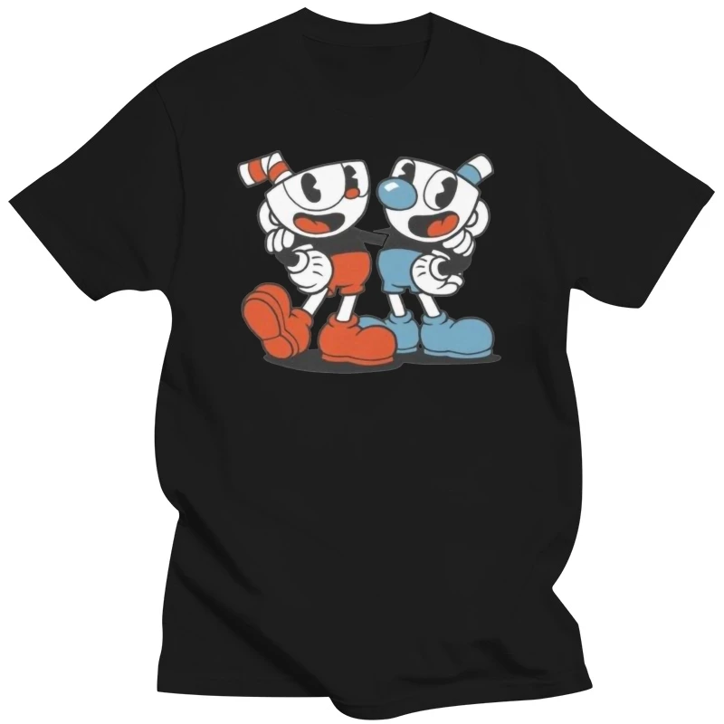 Cuphead And Mugman For Kid's Youth Clothing T Shirts Tees Fashion Unique Classic Cotton Men