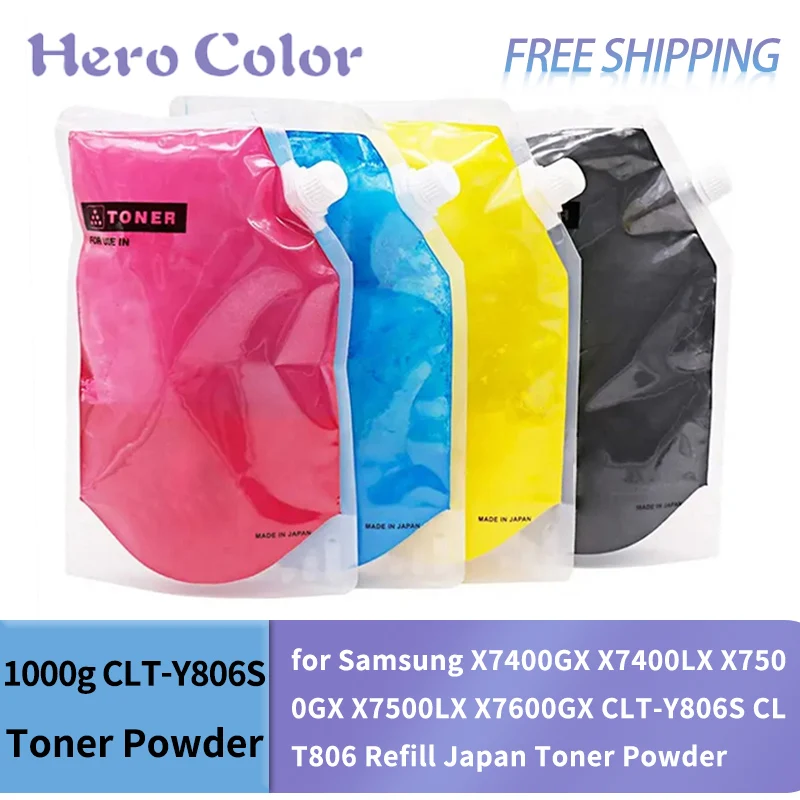 

1000g for Samsung X7400GX X7400LX X7500GX X7500LX X7600GX CLT-Y806S CLT806 Refill Japan Toner Powder High-Quality Compatible