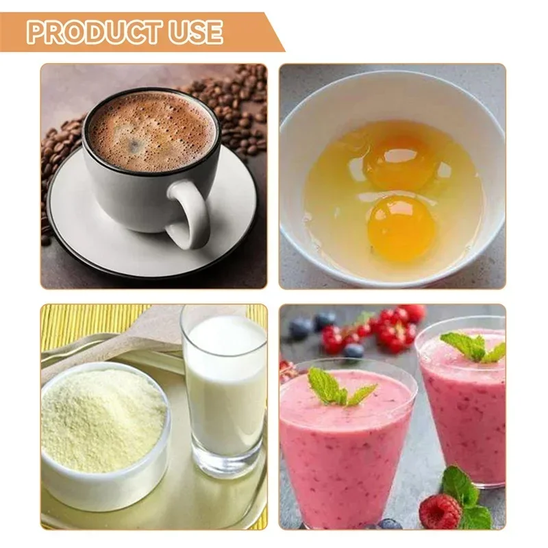 خلاط رغوة الحليب الكهربائي الصغير خلاط خفق القهوة اللاسلكي يده خافق البيض كابتشينو Frother خلاط أدوات خفق المطبخ