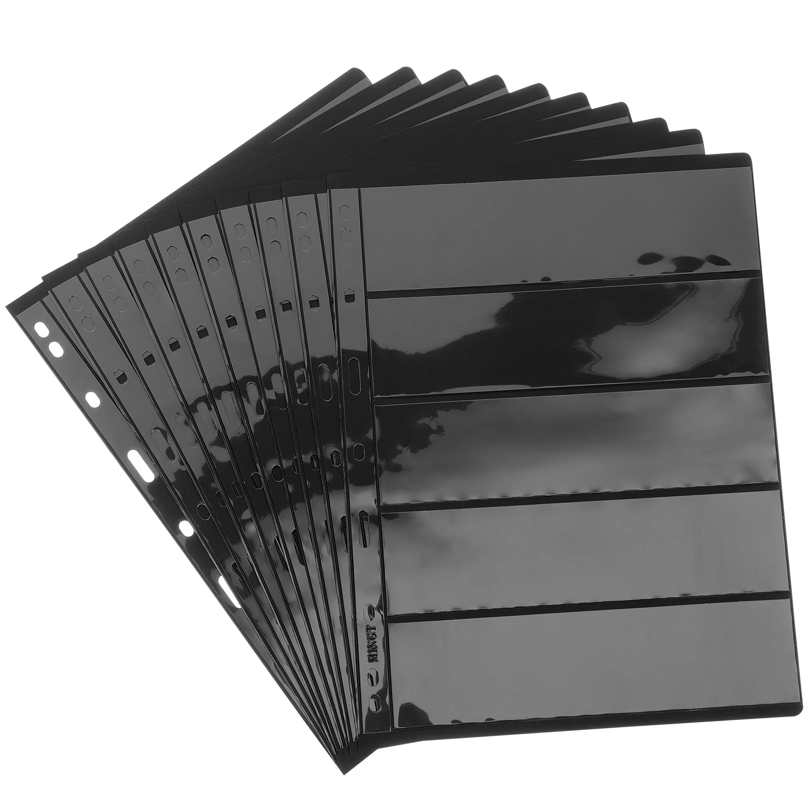 

10pcs Loose-Leaf Sheets Binder Storage Transparent Card Holder For Collecting Postcards Photos Stamp Collection Insert Card