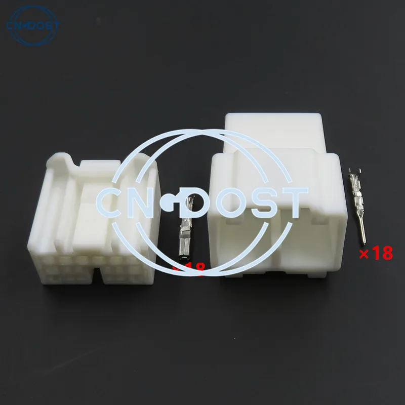 1 Set 18 Pin 6098-5650 6098-5659 AC Assembly Auto Male Female Docking Electrical Composite Plug Car Plastic Housing Connector