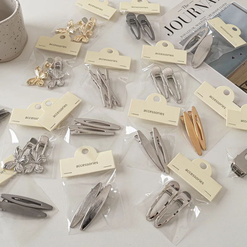 Fashion Metal Hair Clips Women Simple Geometric Gold Silver Plated Hairpins Hollow Out Barrette Girls Bobby Pin Hair Accessories view 2