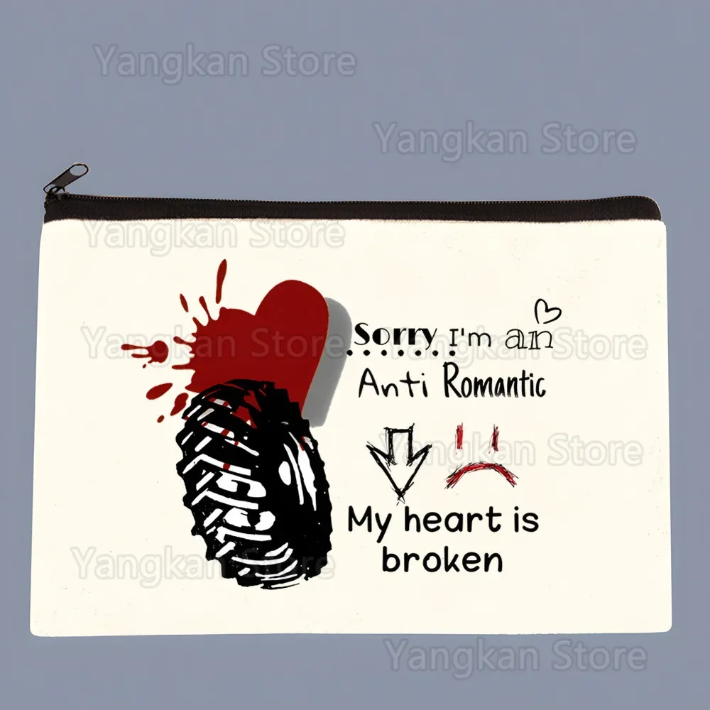 Portmonetka z płótna Three Days Grace, personalizowana portmonetka, ilustracja, etui na klucze, prosta mała torba z materiału, nowa kreatywna portmonetka.