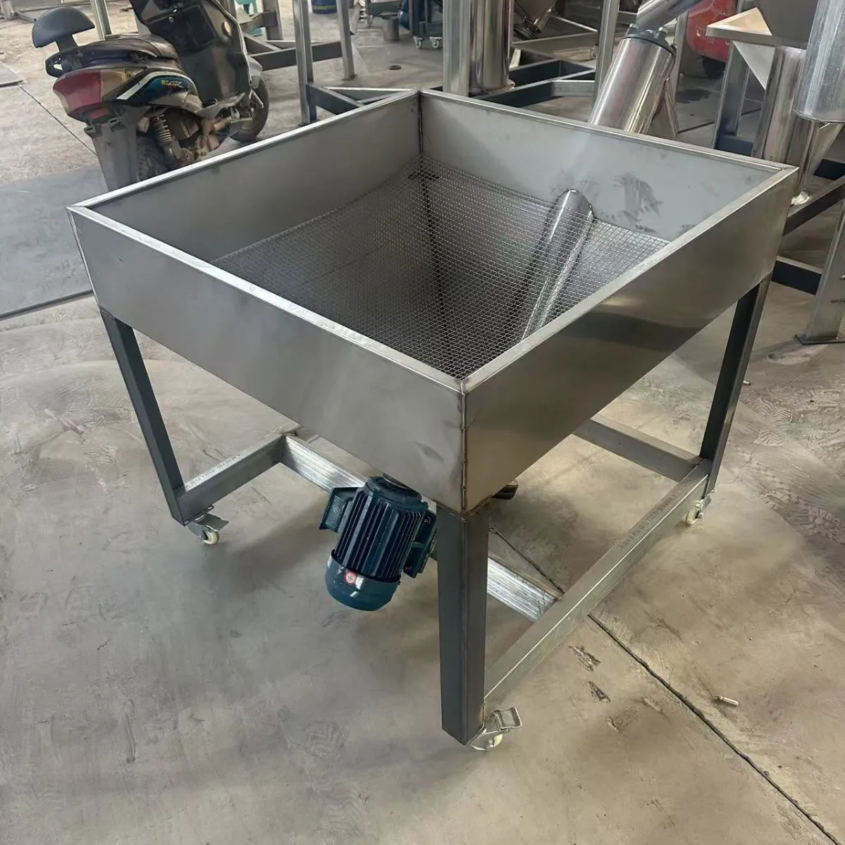 Stainless steel particle bagging machine, spiral conveyor quantitative bagging machine, factory direct supply support size