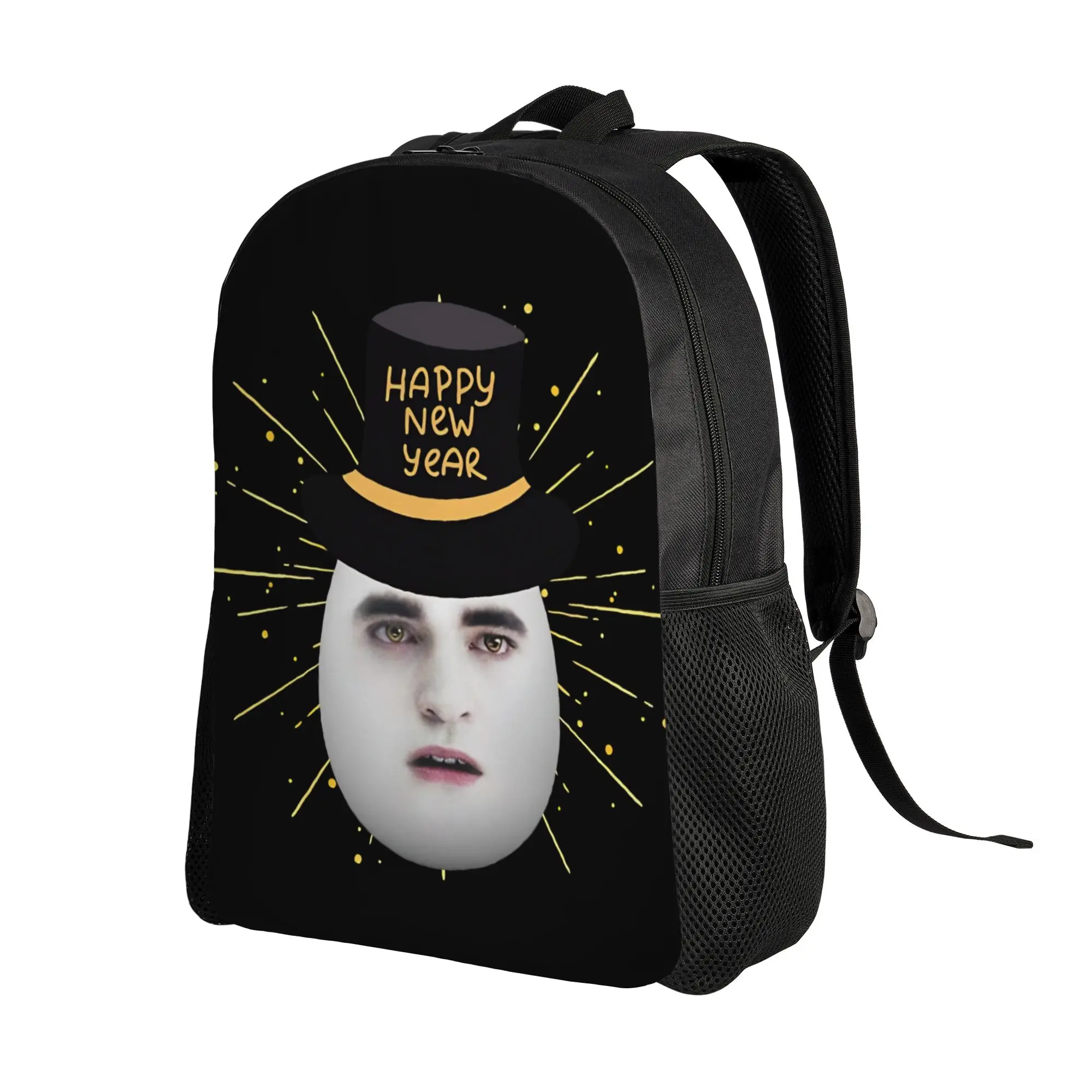 New Years Eggward Classical Backpack High School Hiking Travel Twilight Edward Cullen Daypack for Men Women College Canvas Bags