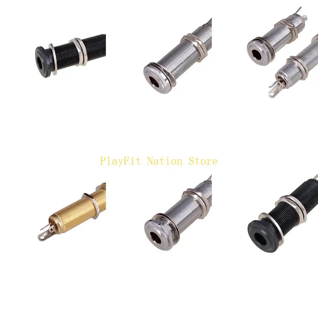 

242F 1 шт. цилиндрический резьбовой разъем для гитары 1/4 дюйма для бас-гитары электрогитары