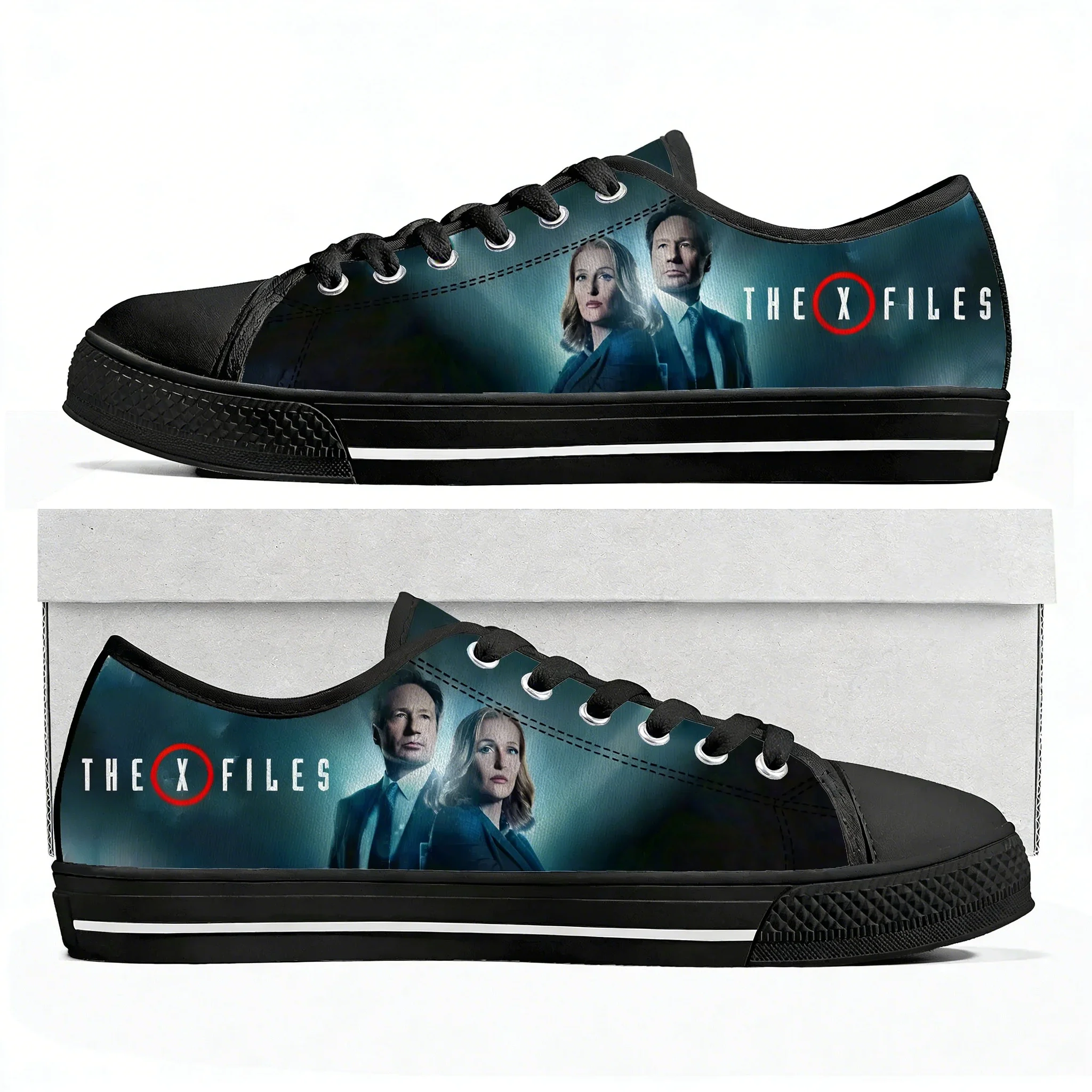 

The X Files Low Top Sneakers Mens Womens Teenager High Quality Dana Scully Canvas Sneaker couple Casual Shoes Customize DIY Shoe