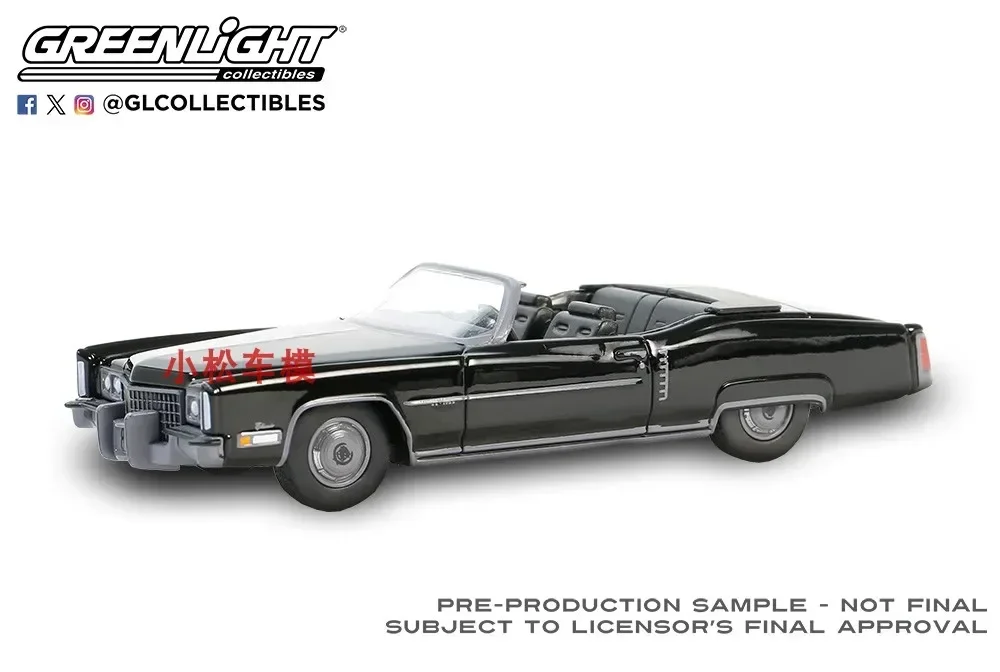 1:64 1972 Cadillac Eldorado Fleetwood CONVERTIBLE High Simulation Alloy Car Model Collectible Toy Gift Souvenir Display Ornament