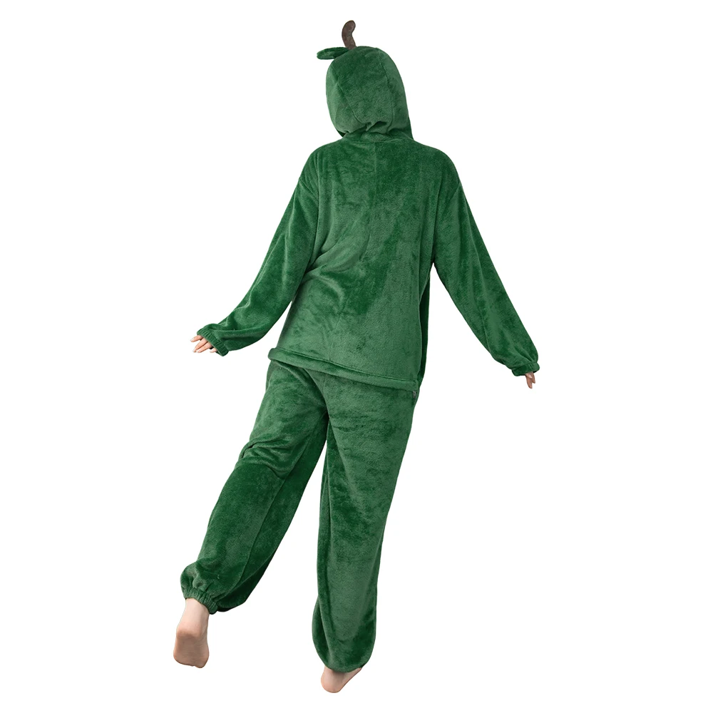 Adult Cartoon Dinosaur Pajamas Avocado Fruit Cosplay Flannel Sleepwear Bear Giraffe Jumpsuit Costume Halloween Carnival Suit