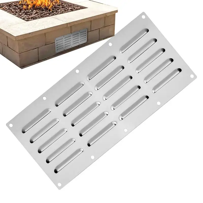 BBQ Grill Air Vents 15 X 6.5 Inches Air Venting Panel Cover Grill Cover Venting Cover Grill Accessory For Outdoor Grills