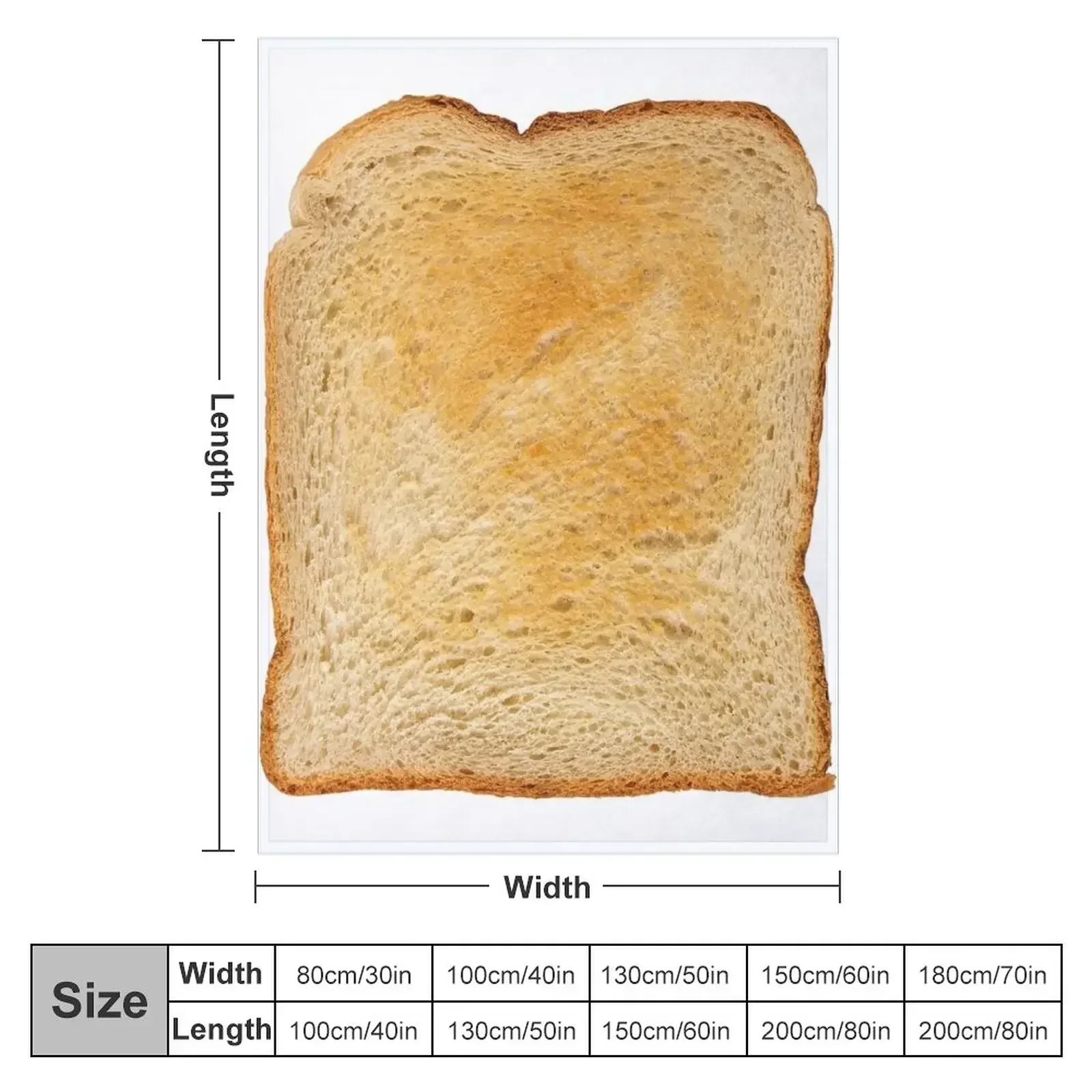 Toast Throw Blanket For Sofa Thin Nap valentine gift ideas Soft Beds cosplay anime Soft Plush Plaid Blankets