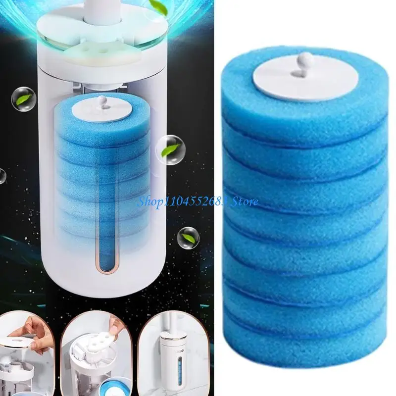 

Y6GD Toilet Brush Head set Flushable Toilet Brush Head for Hygienic Bathroom Cleaning