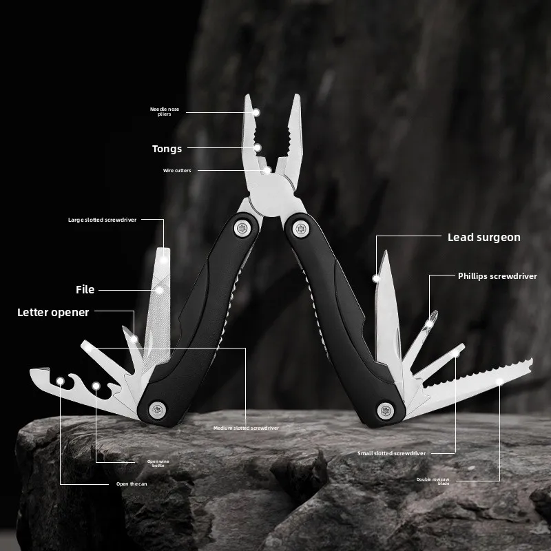 

Многофункциональные большие тактические складные плоскогубцы - комбинированный инструмент 21 в наличии для выживания на природе в кемпинге
