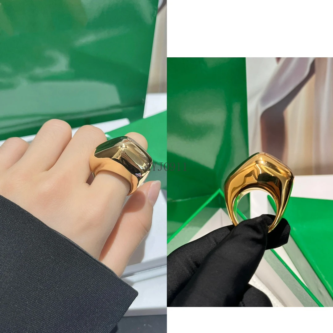 Модное популярное европейское дизайнерское брендовое золотое, серебряное кольцо высшего качества, женское роскошное ювелирное изделие, тренд