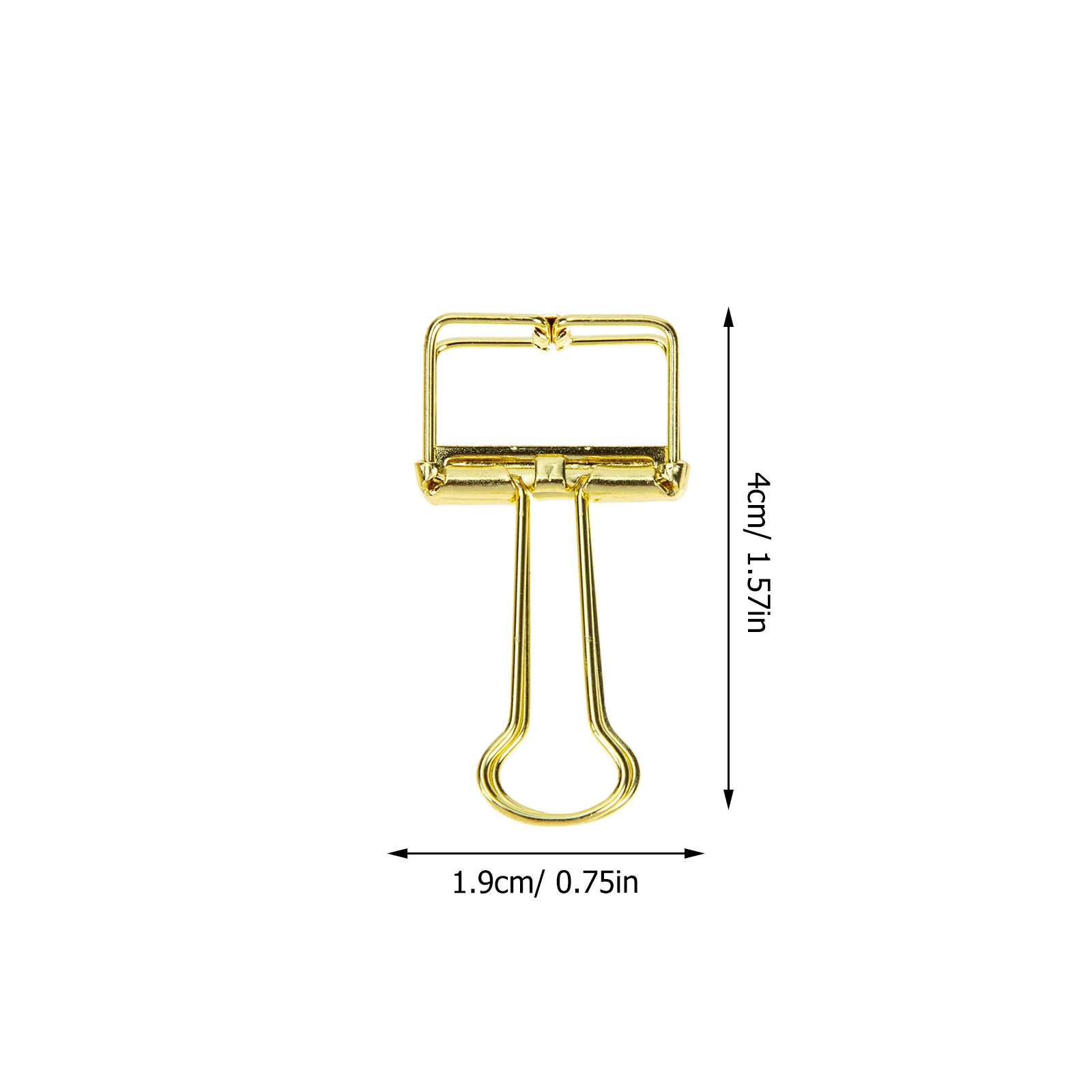 

20pcs Hollow Clips Golden Stainless Steel Practical Storage Organizer Office Supplies Home School Binder Clips