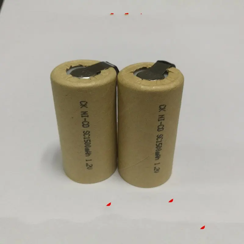 2pcs/lot Ni-CD SC1500mAh 1.2v  Electric Tool Battery