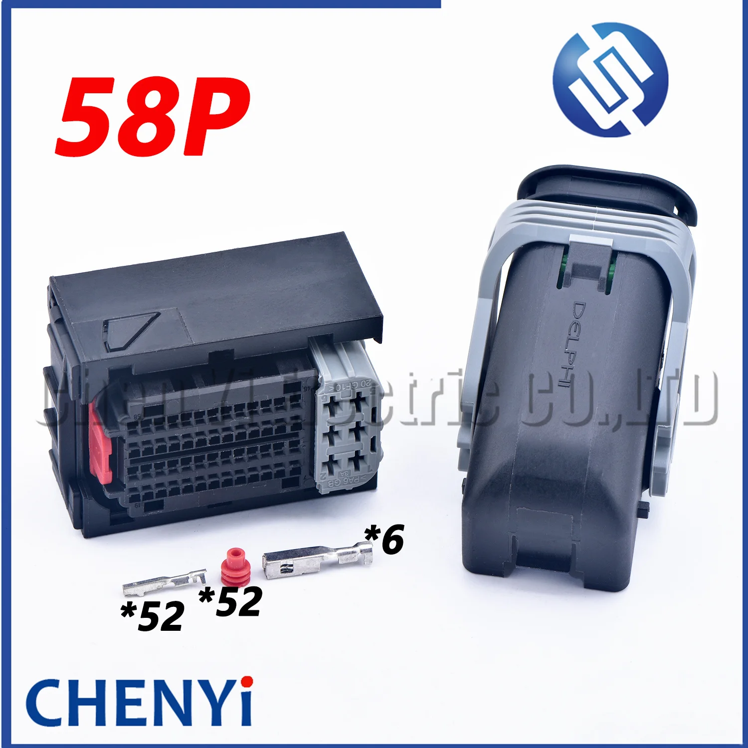 58 Pin Auto waterproof electronic control unit ISF2.8/3.8 connector Computer board ECU DCM3.2 plug 15494596 For CUMMINS Delphi