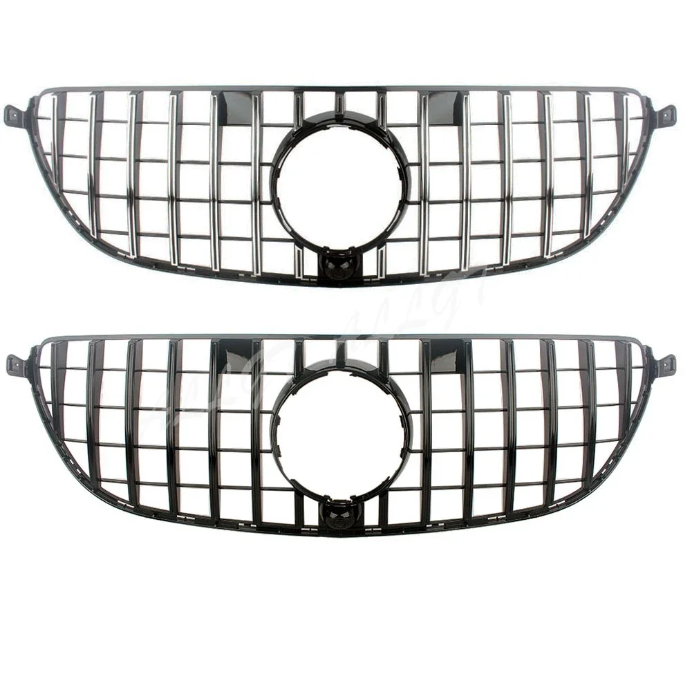 Car Front Racing Facelift Bumper Grille Upper Grill Cover For Mercedes-Benz W166 GLE63AMG GLE53 AMG 2015 2016 2017 2018 2019