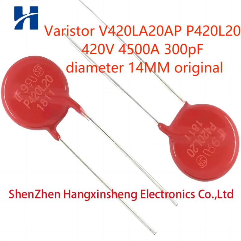 1PCS/LOT Varistor V420LA20AP P420L20 420V 4500A 300pF diameter 14MM original