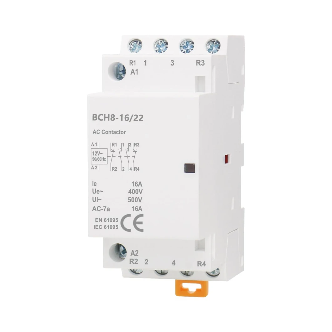 ABILKEEN BCH8-16/22 16A Household AC contactor 4Pole 2NO2NC Automatic AC Contactor AC24V/110V/230V Universal Circuit Control