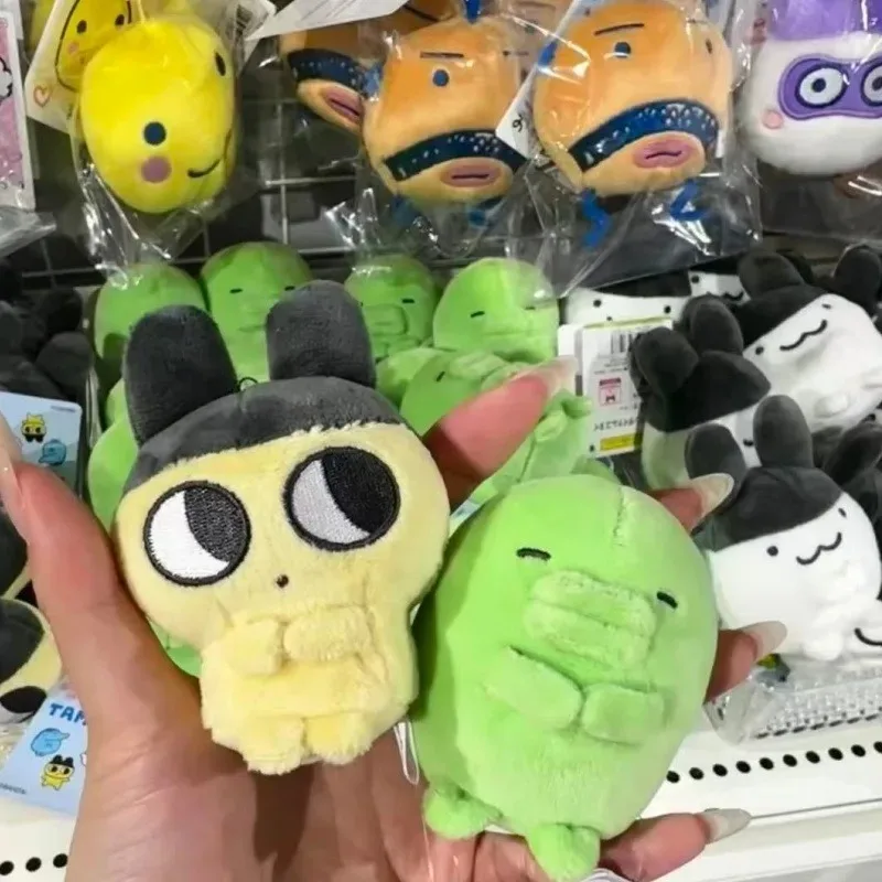 kawaii cartoon Mametchi Kuchipatchi Peluche Borsa di pezza Fascino animale domestico elettronico sit tamagotchi Peluche ornamento Figura appesa
