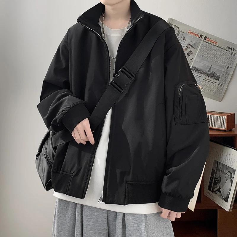 

Breathable Comfortable Solid Color Comfortable Men Clothing Fashion Casual Style Jacket Quality Roupas Masculinas Thin Outwear
