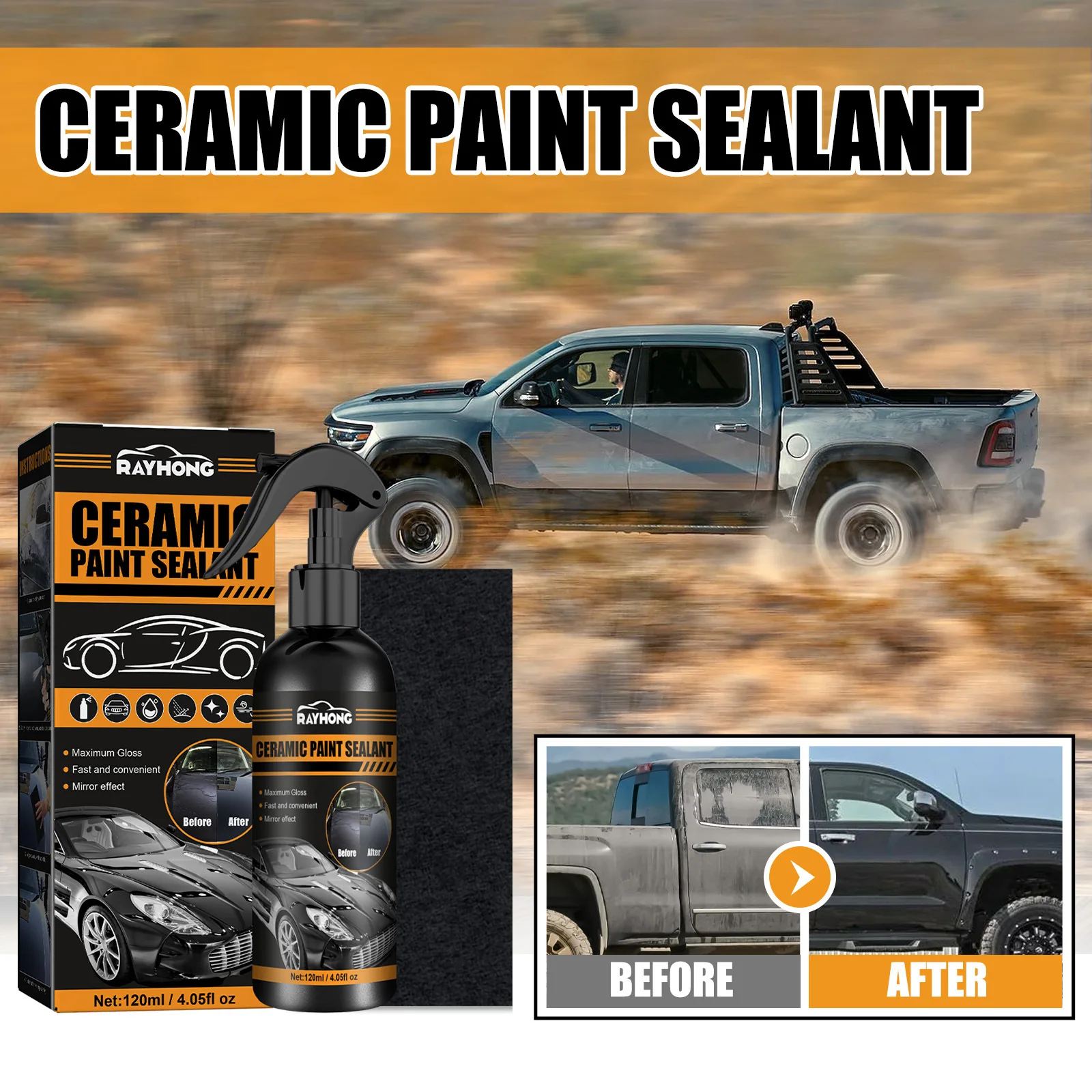 Ceramic Paint Sealant Automobile Maintenance Beauty Cleaning Decontamination Dustproof Brightening Agent