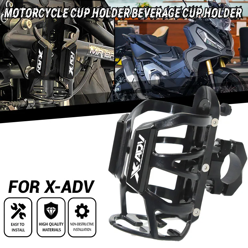 

For X ADV XADV X-ADV 750 300 2017-2023 2024 2025 Motorcycle Beverage Water Bottle Cage Drink Cup Holder Sdand Mount Accessories