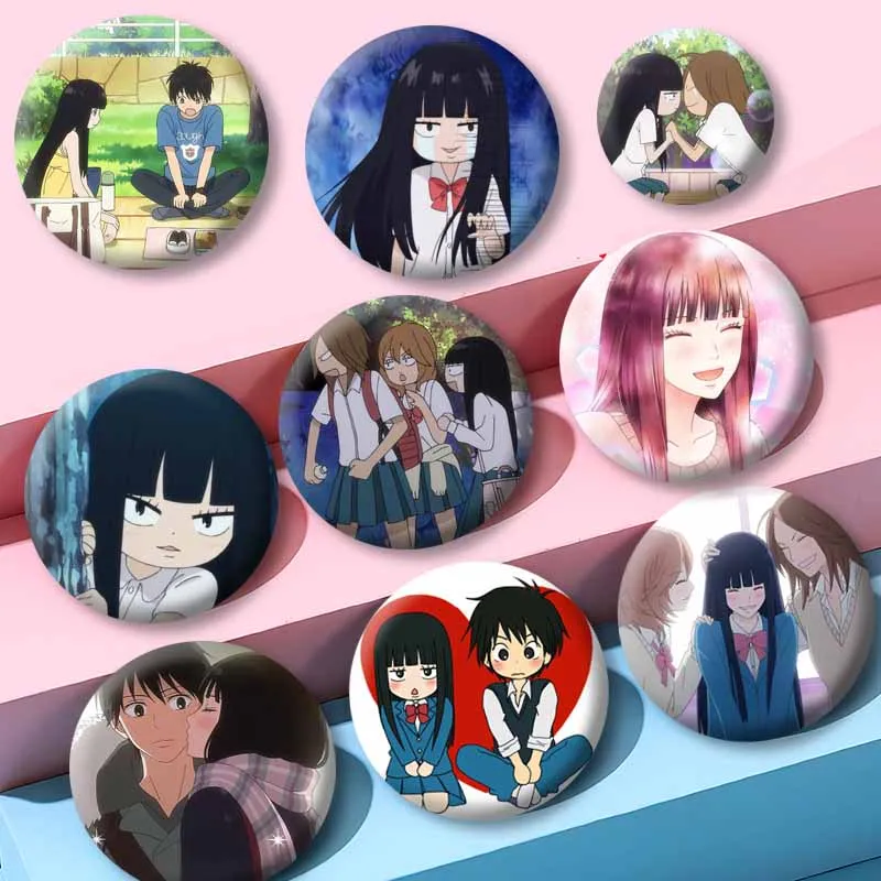 Cute Love Anime From Me To You Button Pins Sawako Kuronuma Shota Kazehaya Cartoon Badges Cosplay