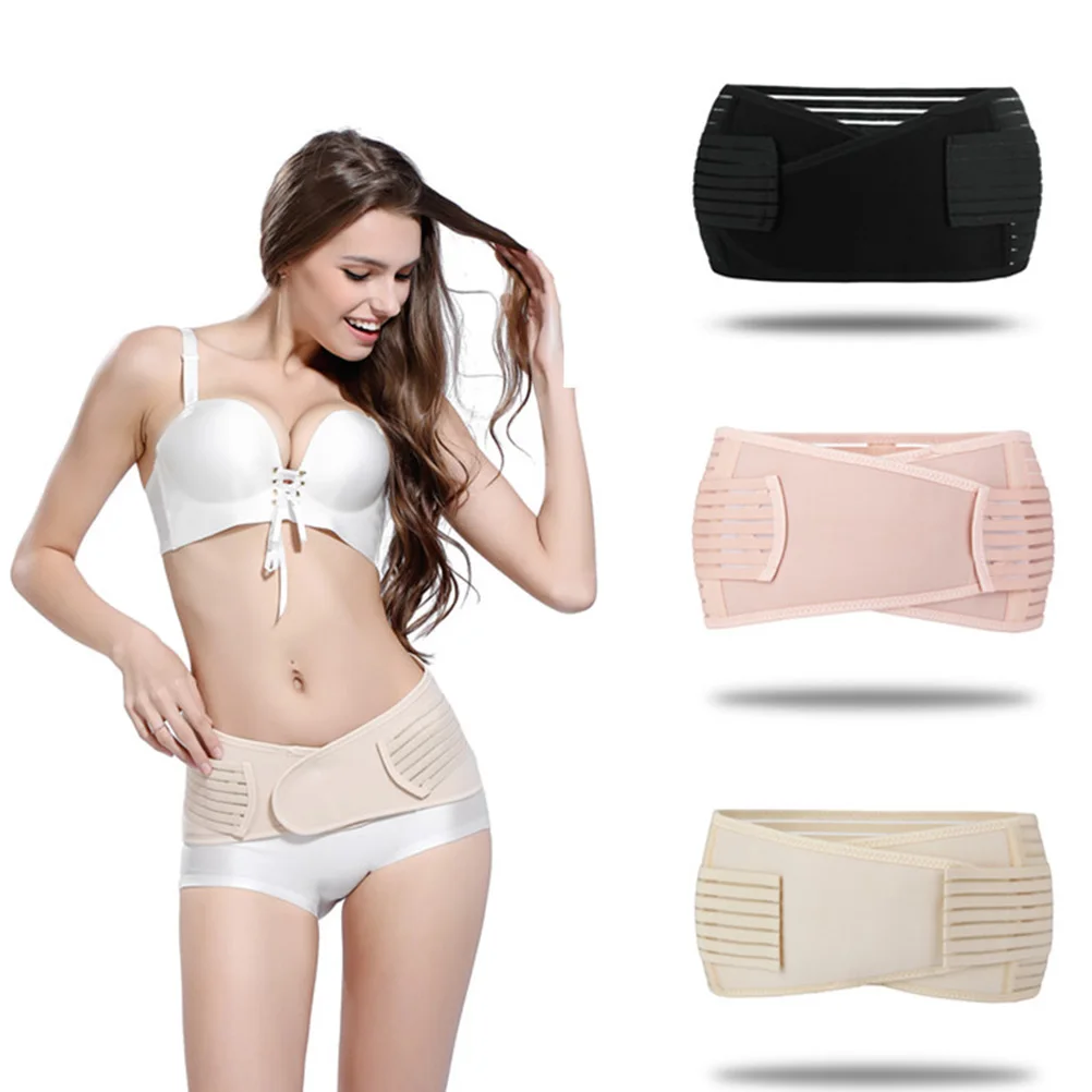 

2pcs Correction Belt Postpartum Belly Support Hip Shrink Elastic Breathable Cloth Women Supplies Abdomen for Recovery
