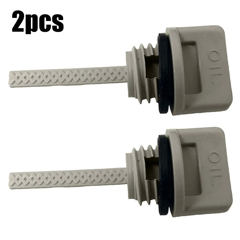 

New Practical Oil Filler Cap Parts Replacement Set Small Spare 2pcs Accessories Kit Lawn Mower Dipstick Engine