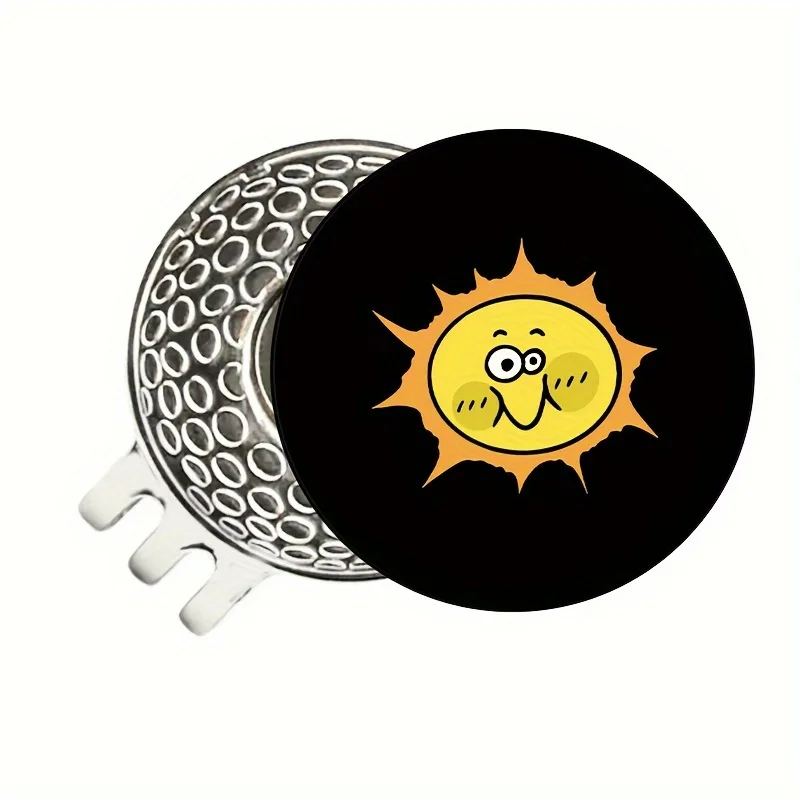 golf ball line marker Golf accessories, tools, gifts, men's gifts Fun cartoon icons Women's jewelry decoration