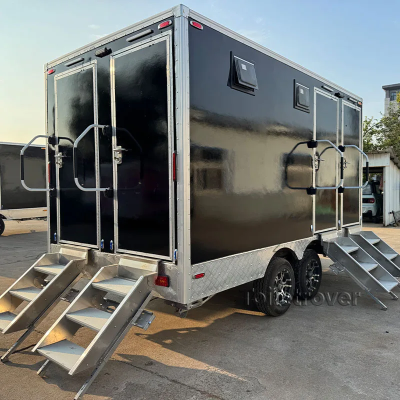 

Custom Commercial Luxury Portable Restroom Trailer Mobile Bathroom Trailer Portable Toiletpublic Toilet with Shower