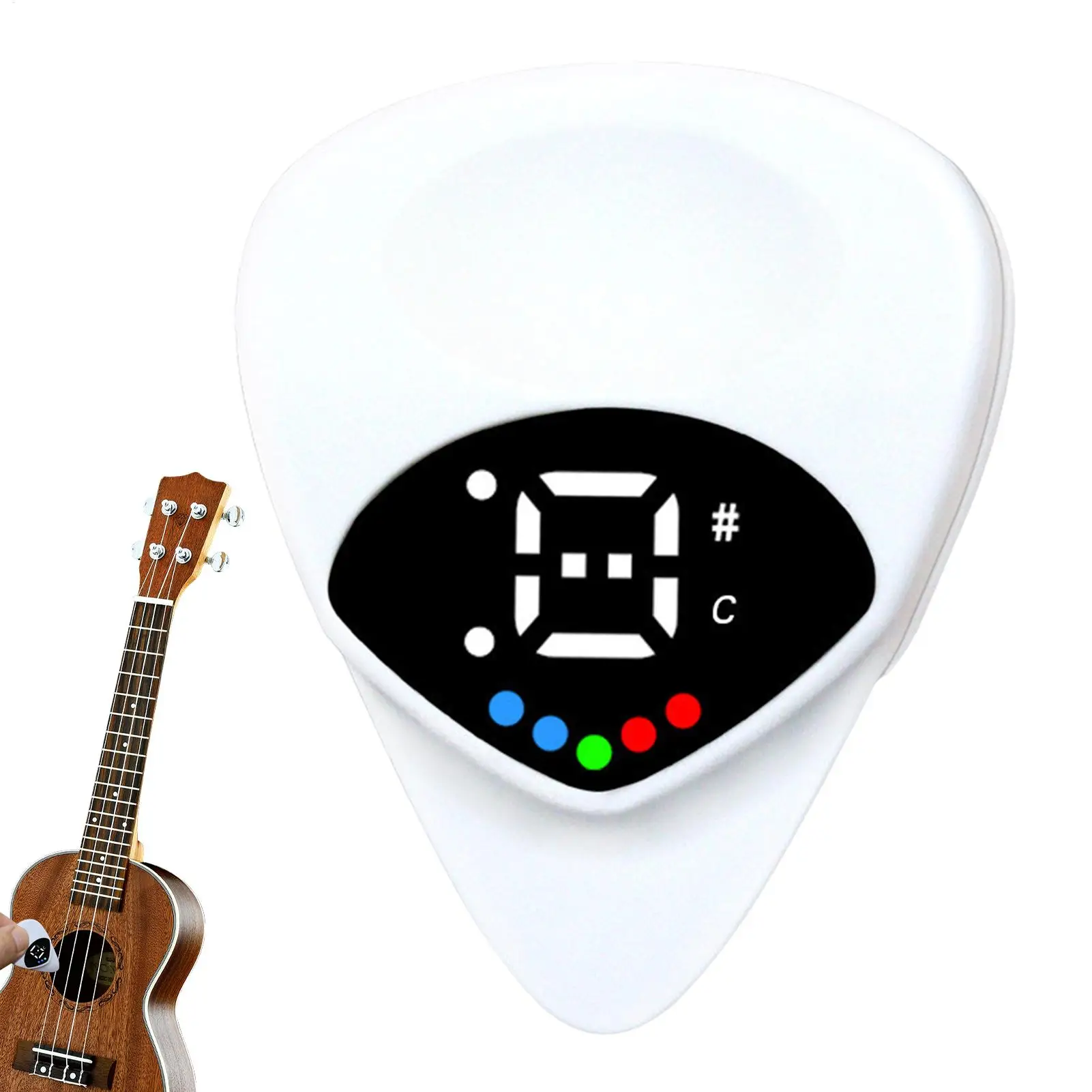Electric Guitar Tuner Portable Acoustic Guitar Tuners Thin Guitar Picks Electric Guitar Learning Tools Professional Beginners