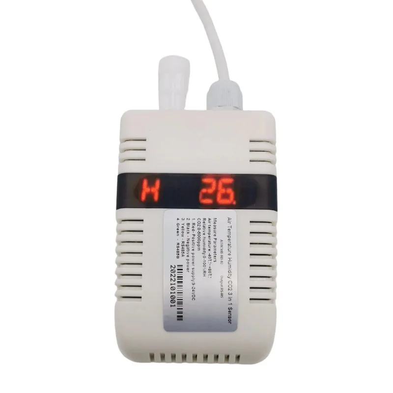 Lufttemperatur und Luftfeuchtigkeit Co2 Drei Parameter 3-in-1-Nixie-Röhrenanzeige Rs485 Wifi Gprs Lora Lorawan Sensortester