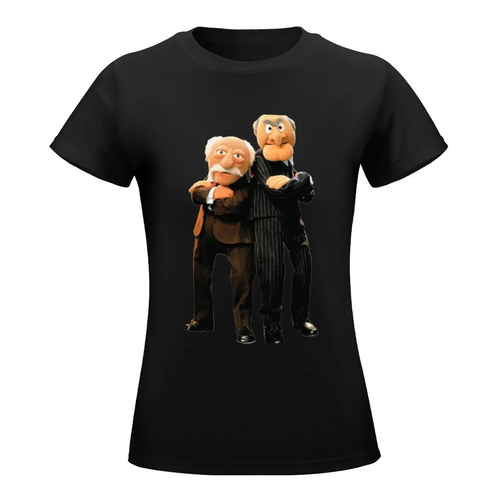 Statler and Waldorf 2 T-Shirt Blouse female lady clothes aesthetic clothes black t-shirts for Women