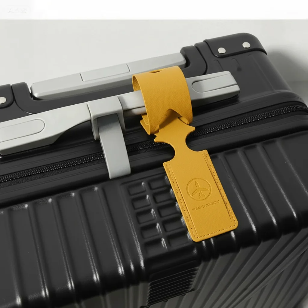 항공 여행용 긴 PU 수하물 태그 - 간편한 수하물 식별