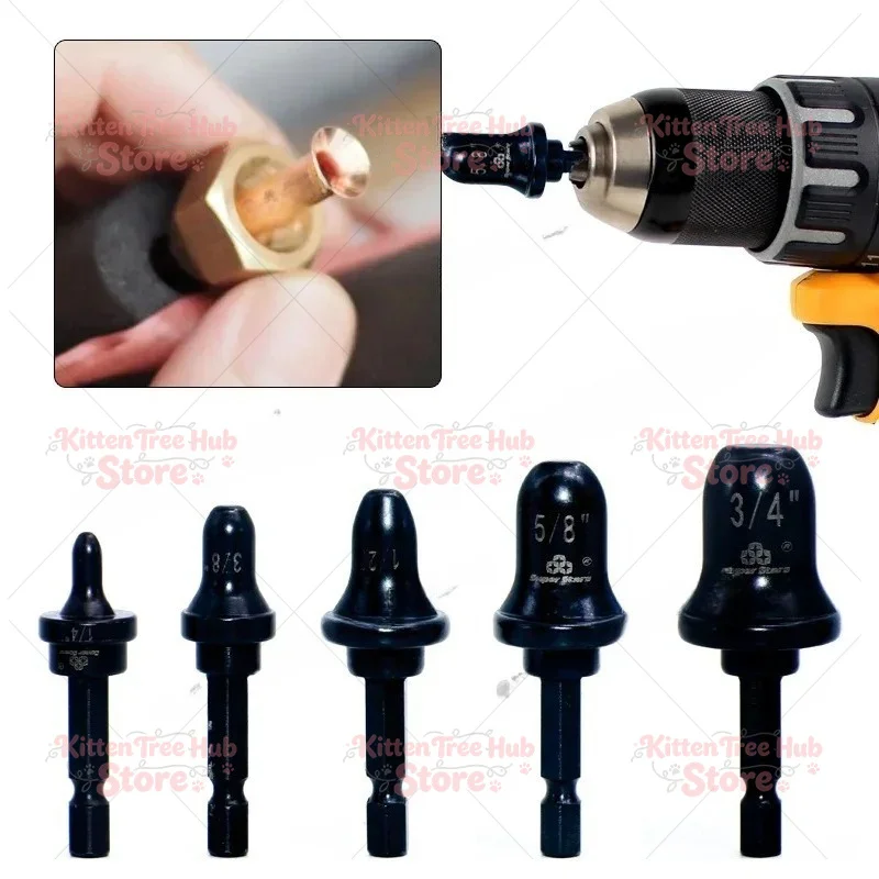 Hexagonal Handle Tube Expander 1/2 1/4 3/8 3/4 5/8 Inch Air Conditioner Conditioning Copper Swaging Spin Flaring Tools Set DSZH