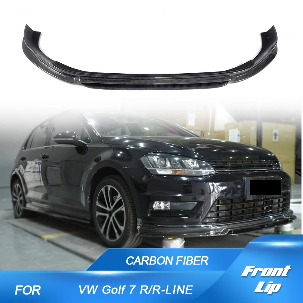 

Car Carbon Fiber / FRP Front Bumper Lip Spoiler Body Kits for Volkswagen VW GOLF 7 VII MK7 R R-LINE Hatchback 2014-2017 2PCS Lip