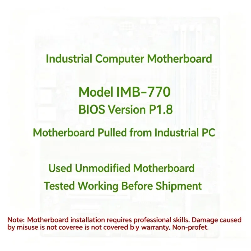 Industrial Motherboard ASROCK IMB-770 LGA1155 Support DDR3 Dual Gigabit LAN For IPC Desktop System