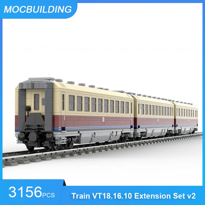 MOC Building Blocks Highspeed Train VT18.16.10 Extension Set Model Transportation DIY Assemble Bricks Educational Toys Gifts