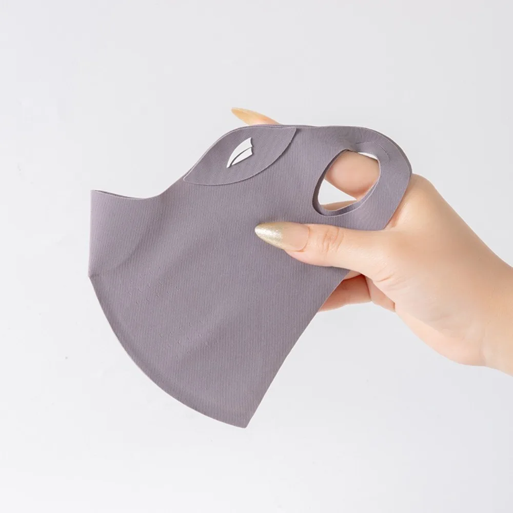 New Breathable Ice Silk Mask Washable Dustproof Riding Face Mask Anti-UV Anti-sun Mask Unisex