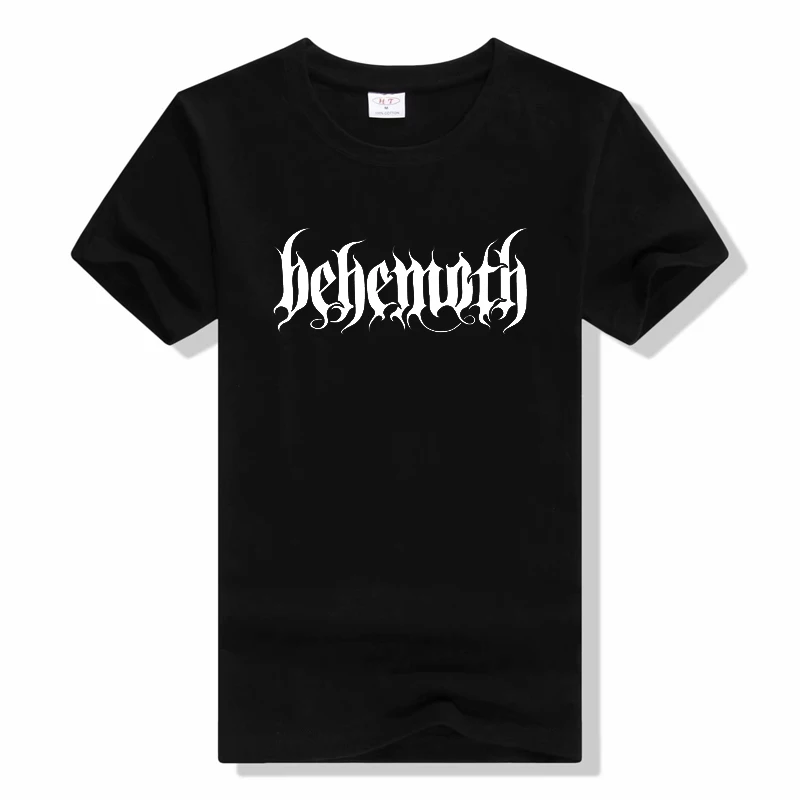 

Men Clothing Summer T-shirts Black Metal Behemoth O Neck Short Sleeve Tees Tops Oversized T Shirt