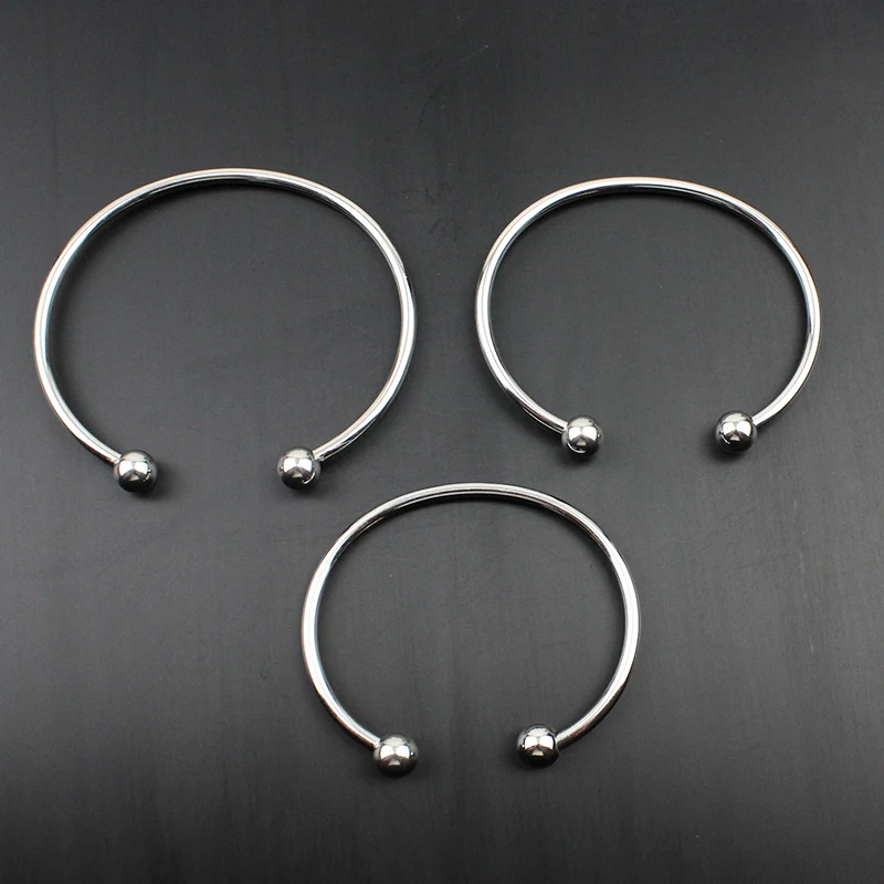 Pulseira de Aço Inoxidável Impermeável, Cabeça Bola Aberta, Polimento Fino com Rosca DIY, Metal, Novos Acessórios de Moda, Pode Ser Livremente