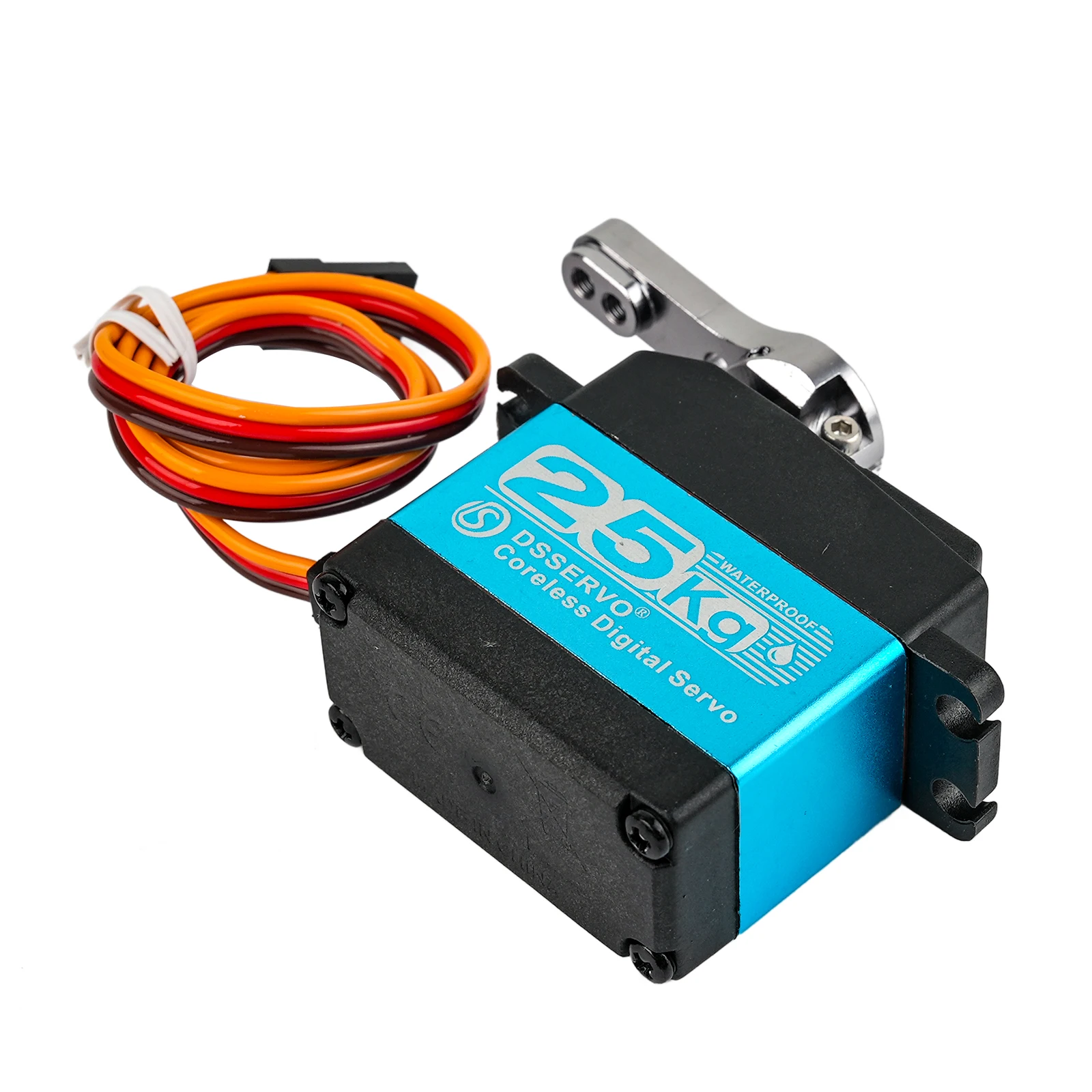DS3225 Pro Digital Servo 25KG Coreless High Torque 180/270° Waterproof Metal Gear for 1:8 1:10 RC Car Robot 4.8-8.4V